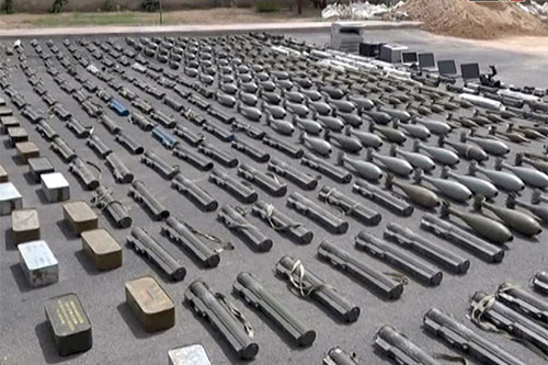 Incautado armamento israelí destinado a los terroristas en Siria